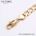 75189 Xuping guangzhou moda imitação de jóias simples fio de seda de ouro cadeias de pulseira